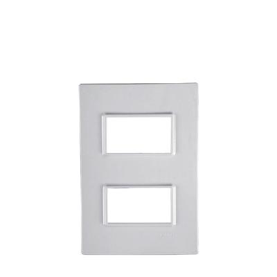Placa para 2 Módulos Separados 4x2 Vivaz Br 4x2 Branco Ilumi Materiais Elétricos