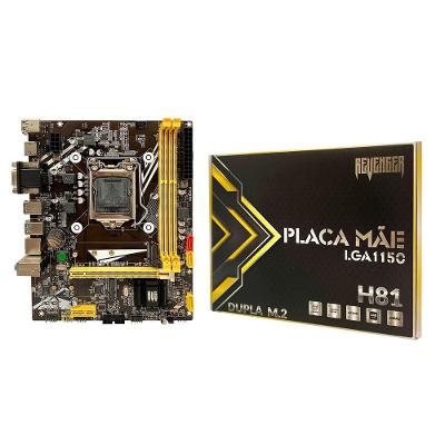 Placa Mãe G-H81 PRO DDR3 HDMI Rede Gigabit Slot M.2 Nvme Preto Revenger