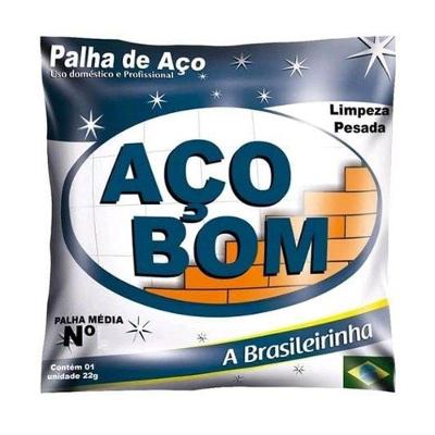 Palha de Aço Número 01 Nivelamento de Superfícies Construção Civil Aço Resistente 20 Unidades