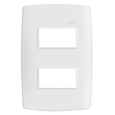 Placa de Embutir 4x2 com 2 Módulos Separados Branco Simon 40CM