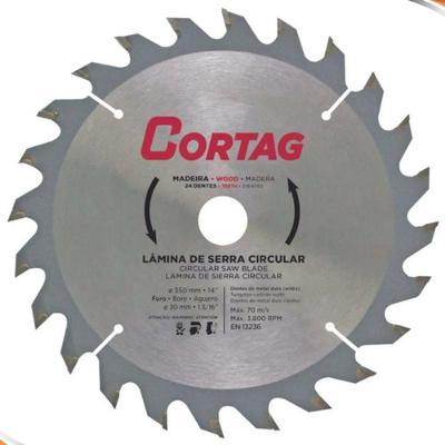 Serra Circular 60837 24 Dentes Widia Corte Madeira Cinza Cortag
