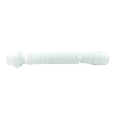Sifão Universal Sanfonado com Anel 300mm Plástico Branco para Pias Lavatórios e Tanques Amanco