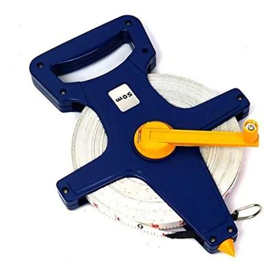 Trena de Fibra de Vidro Aberta 50m X 13mm Ideal para Medicoes Extensas Brasfort