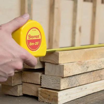 Trena de Aço DTS1-8ME Medição 8 Metros Fita 25mm Alta Precisão Design Ergonômico Starrett