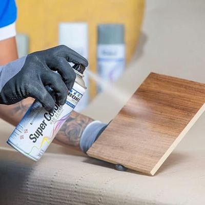 Tinta Spray Uso Geral Super Color Secagem Rápida Bico Anatômico Bege Tekbond 350ML 250G