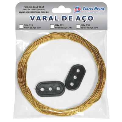 Varal SMV-225 de Aço Revestido em PVC com Alta Durabilidade para Uso Interno e Externo Branco
