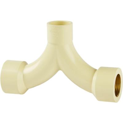 Tê CPVC Misturador 3 Furos Isolado 15mm X 1-2 Conexões Fêmea Amanco