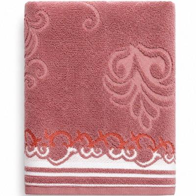 Toalha de Rosto Ornare 50x80CM 100% Algodão 420g-m2 Jacquard Rosado Rústico Bene Casa