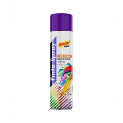 Tinta Spray Mundial Prime Uso Geral para Ambientes Internos e Externos Violeta 400ML