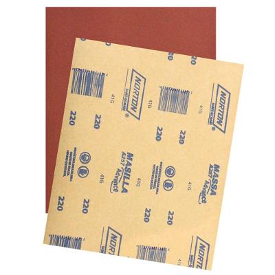 Lixa para Massa e Madeira A257 Grao 220 Lixamento Seco 50 Folhas Norton