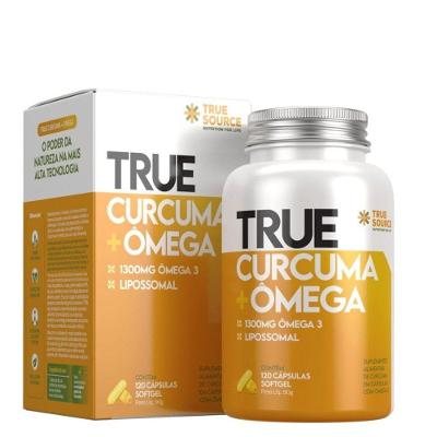Suplemento Alimentar True Source Curcuma + Ômega 95% Curcuminóides sem Sabor 120 Softgels