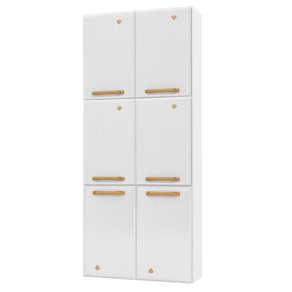 Paneleiro Duplo De Aço 6 Portas Telasul Diamante Branco - 1