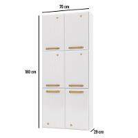 Paneleiro Duplo De Aço 6 Portas Telasul Diamante Branco - 5