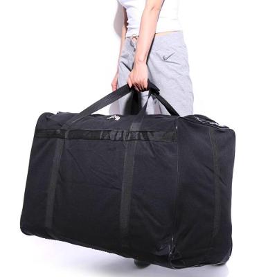Bolsa Mala de Viagem 222L em Poliéster com Zíper Alças Reforçadas Preto