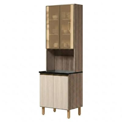 Paneleiro Kali Premium 4 Portas MDF 70CM Carvalho Toq Bianco Nicioli Móveis