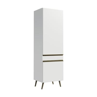 Armário Florença com 2 Portas 2 Prateleiras MDP 62CM Branco