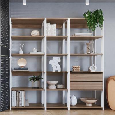Guarda Roupa Modulado Closet CRPRO-CLO008 sem Portas 2 Gavetas MDP Branco-Madeirado Multimóveis