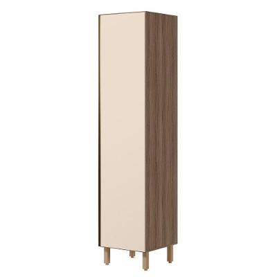 Paneleiro Kali Premium 1 Porta MDF 50CM Carvalho Toq Off White Nicioli Móveis