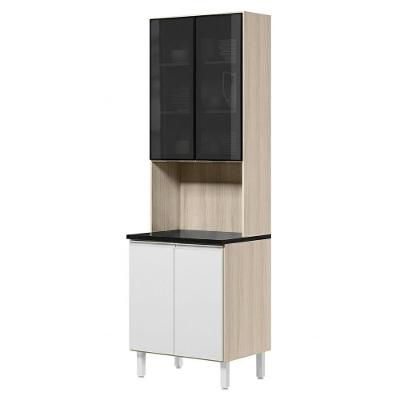 Paneleiro Kali Premium 4 Portas 3 Prateleiras MDF 70CM Branco Nicioli