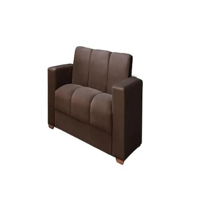Sofá Conjunto Belize 5 Lugares com Chaise Marrom Veludo Colchoarte