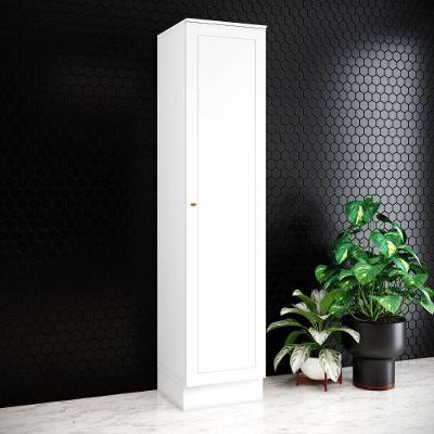Paneleiro Americana 1 Porta 5 Prateleiras MDF 50CM Branco