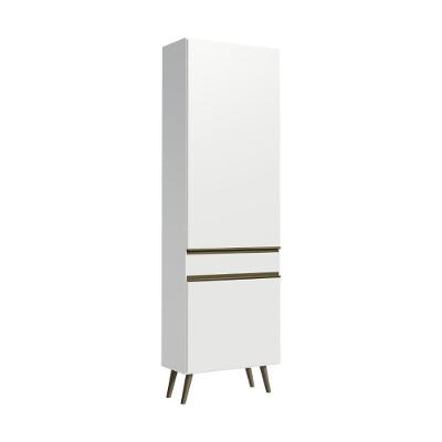 Armário Florença com 2 Portas 2 Prateleiras MDP 62CM Branco