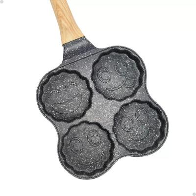 Frigideira Antiaderente 4 em 1 para Panquecas Ovos Alumínio Forjado Baquelite Divisórias Supremo