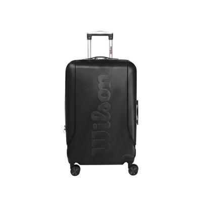 Mala de Viagem 80L ABS Mobilidade 360º Cadeado Embutido Segredo Preto Wilson