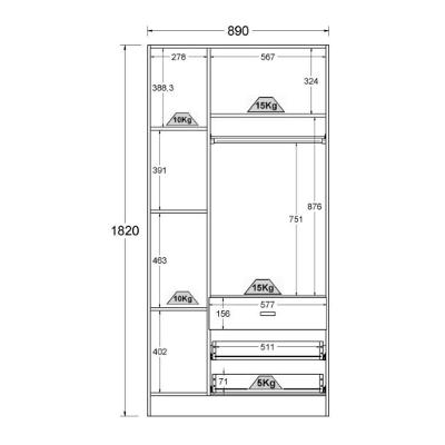 Quarto Solteiro Completo Guarda Roupa Cômoda Bicama 2 Colchões Bb28bb120bb322colchoes2 3 Portas 5