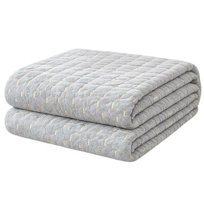 Cobertor Manta Fio de Ouro Casal 190x210 100% Poliéster Toque Macio Decorativa Cinza Casa Scarpa
