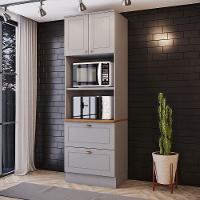 Paneleiro Torre Quente 2 Fornos Amy Casa 812 Cinza - 1