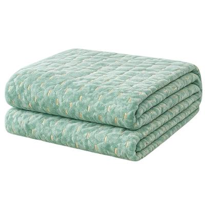 Cobertor Manta Fio de Ouro Casal 190x210 100% Poliéster Toque Macio Verde Casa Scarpa