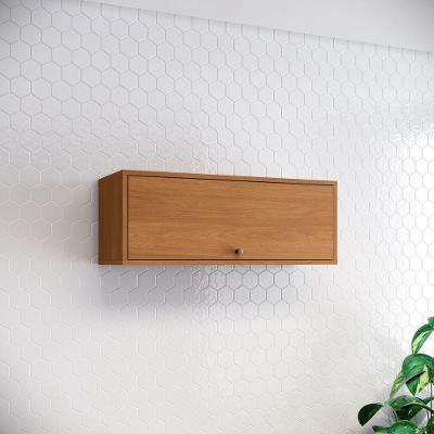 Armário Aéreo Venaly 80CM 1 Porta Basculante Amadeirado Móveis Henn