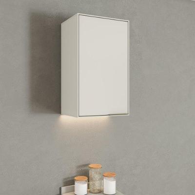 Armário Aéreo de Cozinha Fineze 40CM 1 Porta MDF Areia Móveis Henn