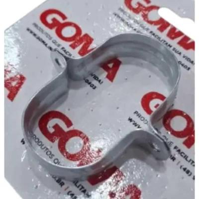 Abracadeira Conduite Tipo U 1-2 com Fixação Robusta - Aço Carbono - Goma - 02 UNIDADES