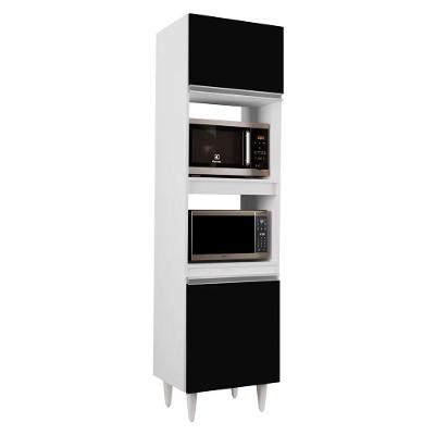 Paneleiro Torre Quente 02S Ruth 56Cm Branco Preto