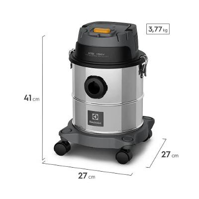 Aspirador de Água e Pó Vertical Electrolux GT12I 1500W 12L Inox Função Soprador 110V