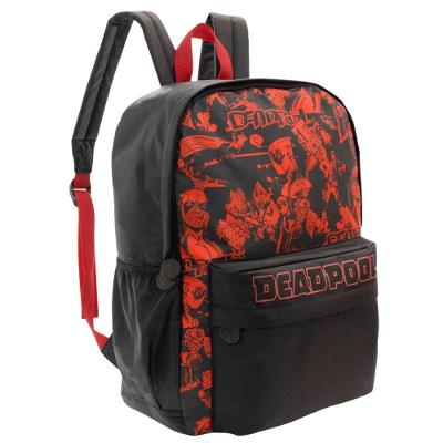 Mochila Escolar Xeryus Deadpool Marvel Poliéster Tamanho Único Vermelho