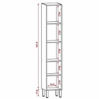 Paneleiro Simples Kits Paraná Ametista 2 Portas Freijo/Gris - 3