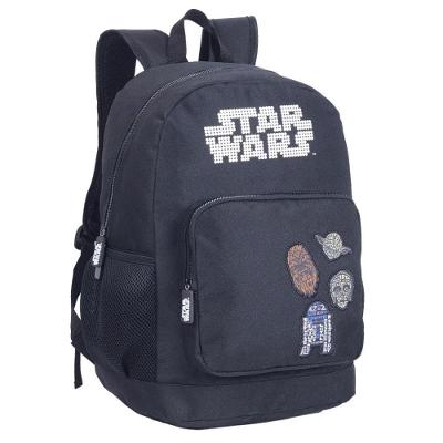 Mochila de Costas Escolar Juvenil Xeryus 14201 Preto Star Wars