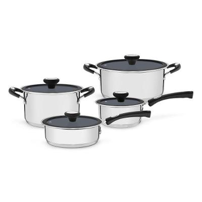 Jogo de Panelas Solar Ceramic 65120026 Fundo Triplo Aço Inox Tramontina