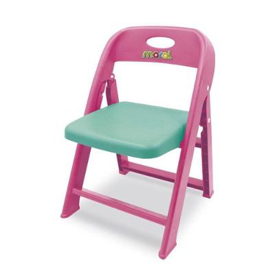 Cadeira Infantil Dobrável Portátil Estrutura Leve Compacta Rosa Maral