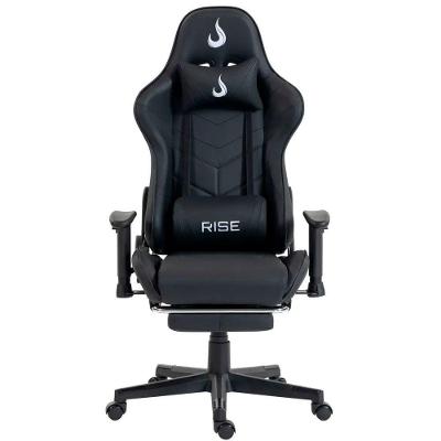 Cadeira Gamer X04 Black RM-CG-X04-BK Rise Mode Couro Sintético Encosto Reclinável Preto