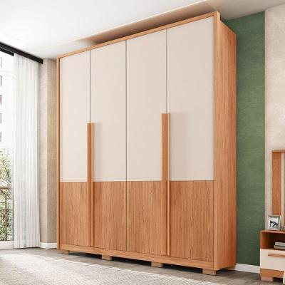 Guarda Roupa Casal Reth 6 Portas 3 Gavetas MDF Freijo-Off White Caemmun Móveis