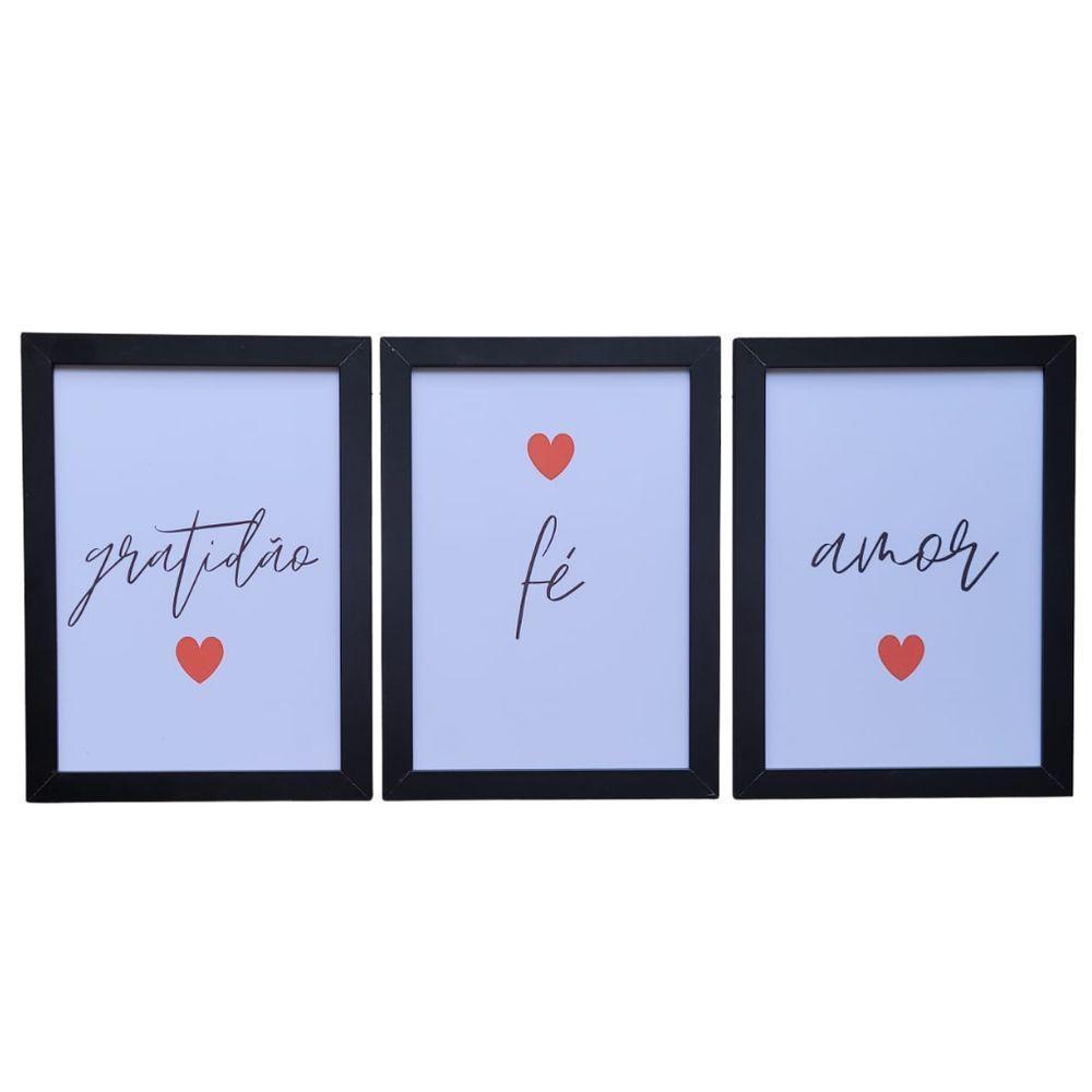 Kit 3 Quadros Decorativos Em Mdf (33x24,5) Kit 3 Quadros 1 - 1