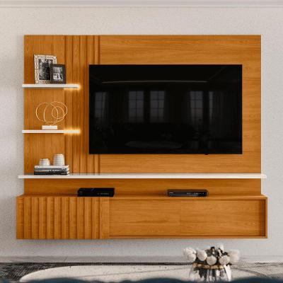 Bancada Suspensa para TV Elara 65" 200CM MDP Cinamomo Off White Madetec Móveis