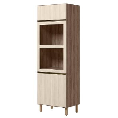 Torre Quente para Forno e Micro-ondas Kali Premium MDF 72CM Carvalho Toq Bianco