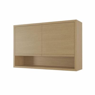 Armário Aéreo de Cozinha Condessa 120CM 2 Portas MDF Basculante Carvalho Greige Nesher