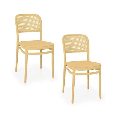 Cadeira de Jantar Roma Plástico Bege Oficial Webshop para Sala e Cozinha