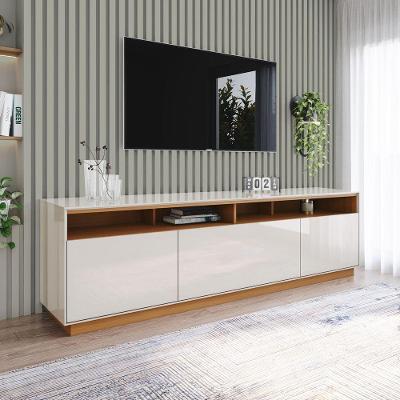 Rack para TV Orion 50 Polegadas 180CM MDP Cinamomo Off White Móveis Henn